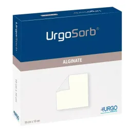 Urgosorb 10x10 cm kompreses, 20 gab