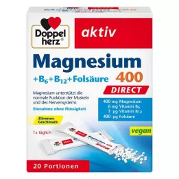 DOPPELHERZ Magnijs+B vitamīni DIRECT Granulas, 20 gab