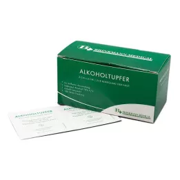 ALKOHOLTUPFER 3x6 cm sterils, 100 gab