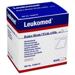 LEUKOMED sterilie plāksteri 8x10 cm, 50 gab