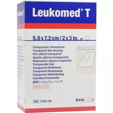 LEUKOMED transp.sterili plāksteri 5x7,2 cm, 50 gab LEUKOMED transp.sterili plāksteri 5x7,2 cm, 50 gab