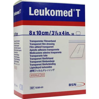 LEUKOMED caurspīdīgi sterili plāksteri 8x10 cm, 50 gab