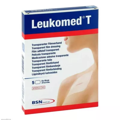 LEUKOMED caurspīdīgs sterils apmetums 8x10 cm, 5 gab