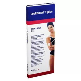 LEUKOMED transp.plus sterilie plāksteri 10x30 cm, 5 gab