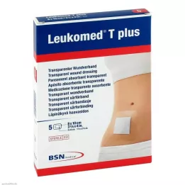 LEUKOMED transp.plus sterilais apmetums 8x10 cm, 5 gab