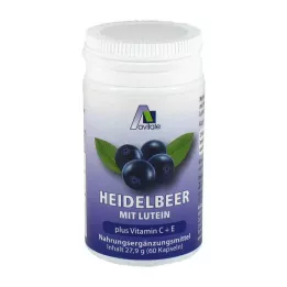 HEIDELBEER KAPSELN+Luteīns+C+E, 60 gab