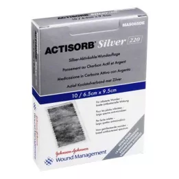 ACTISORB 220 Silver 6,5x9,5 cm sterilas kompreses, 10 gab