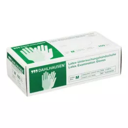 HANDSCHUHE Latekss bez pulvera M izmērs, 100 gab