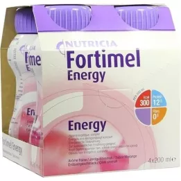 FORTIMEL Energy zemeņu garša, 4X200 ml