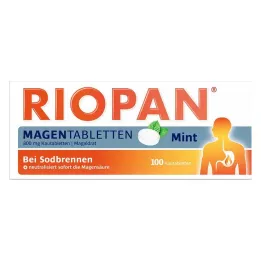 RIOPAN Magen Tabletten Mint 800 mg košļājamās tabletes, 100 gab