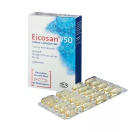 EICOSAN 750 Omega-3 koncentrāta mīkstās kapsulas, 60 gab
