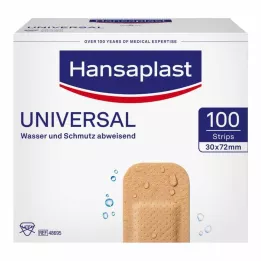 HANSAPLAST Universal Strips waterres.30x72 mm, 100 gab