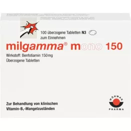 MILGAMMA mono 150 apvalkotās tabletes, 100 gab