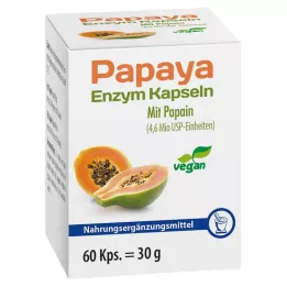 PAPAYA ENZYM Kapsulas, 60 gab