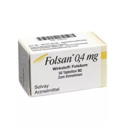 FOLSAN 0,4 mg tabletes, 50 gab