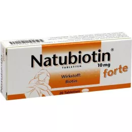 NATUBIOTIN 10 mg forte tabletes, 20 gab