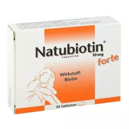 NATUBIOTIN 10 mg forte tabletes, 50 gab