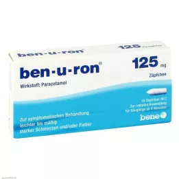 BEN-U-RON 125 mg svecītes, 10 gab
