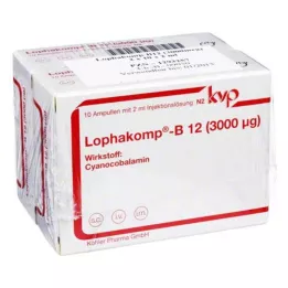 LOPHAKOMP B12 3000 μg šķīdums injekcijām, 20X2 ml