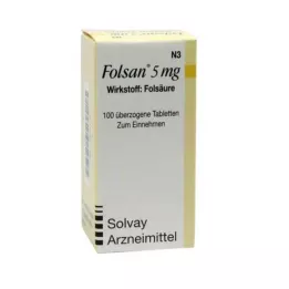 FOLSAN 5 mg tabletes, 100 gab