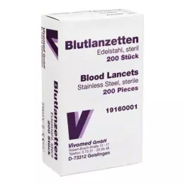 BLUTLANZETTEN Metāls vienkāršs, 200 gab