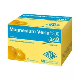 MAGNESIUM VERLA 300 Apelsīnu granulas, 50 gab
