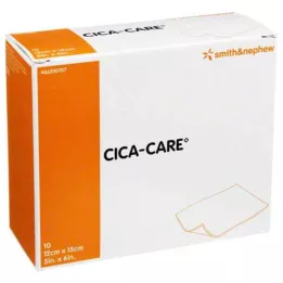 CICA CARE 12x15 cm plāna silikona gēla plāksne rētu ārstēšanai, 10 gab
