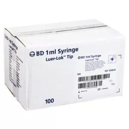 BD PLASTIPAK Spr.1 ml Luer Lok 3-daļīgs, 100X1 ml