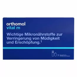 ORTHOMOL Vital M dzeramā pudeles/kapsulas kombinētais iepakojums, 7 gab