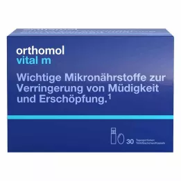 ORTHOMOL Vital M dzeramā pudeles/kapsulas kombinētais iepakojums, 30 gab