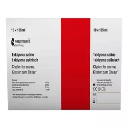 KLYSMA 1x sāls šķīdums, 10x135 ml