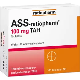 ASS-ratiopharm 100 mg TAH tabletes, 100 gab