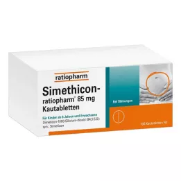 SIMETHICON-ratiopharm 85 mg košļājamās tabletes, 100 gab