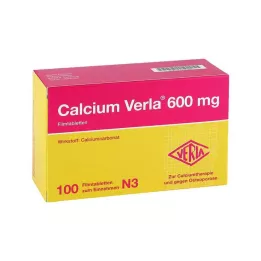 CALCIUM VERLA 600 mg apvalkotās tabletes, 100 gab