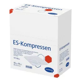ES-KOMPRESSEN sterils 10x10 cm 8-kārtīgs, 25X2 gab
