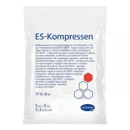ES-KOMPRESSEN sterils 5x5 cm 8 virzienu, 5X2 gab