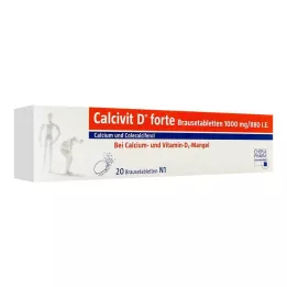 CALCIVIT D forte putojošās tabletes, 20 gab