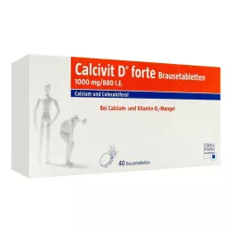 CALCIVIT D forte putojošās tabletes, 40 gab