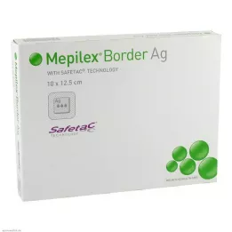 MEPILEX Border Ag putu pārsējs 10x12,5 cm sterils, 5 gab