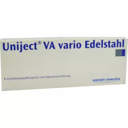 UNIJECT VA Vario nerūsējošā tērauda šļirce, 1 gab