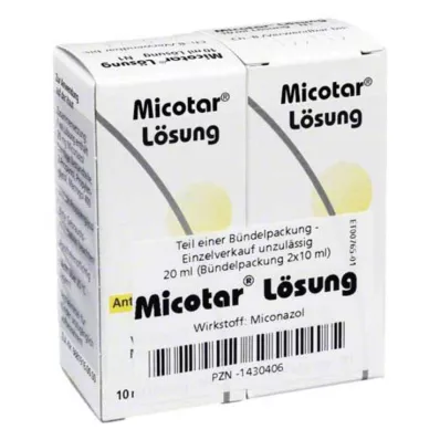 MICOTAR Šķīdums, 20 ml MICOTAR Šķīdums, 20 ml