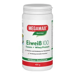 EIWEISS 100 Raspberry Quark Megamax pulveris, 400 g