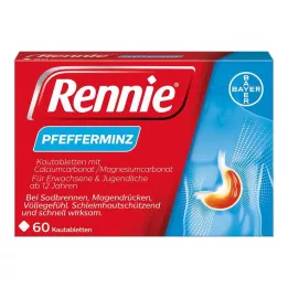 RENNIE Košļājamās tabletes, 60 gab