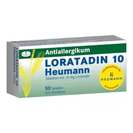 LORATADIN 10 Heumann tabletes, 50 gab