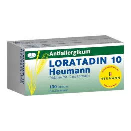 LORATADIN 10 Heumann tabletes, 100 gab