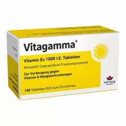 VITAGAMMA D3 vitamīns 1000 SV tabletes, 100 gab