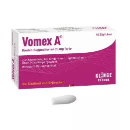 VOMEX A Bērnu svecītes 70 mg forte, 10 gab