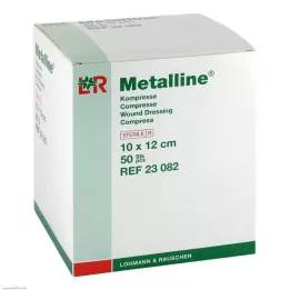 METALLINE Kompreses 10x12 cm sterilas, 50 gab