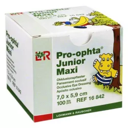 PRO-OPHTA Junior maxi oklūzijas apmetums, 100 gab