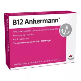 B12 ANKERMANN apvalkotās tabletes, 100 gab